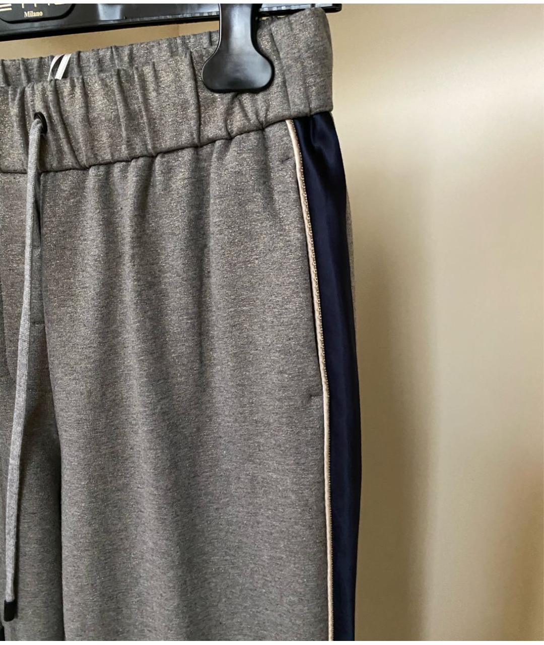 PESERICO Серые хлопковые спортивные брюки и шорты, фото 7