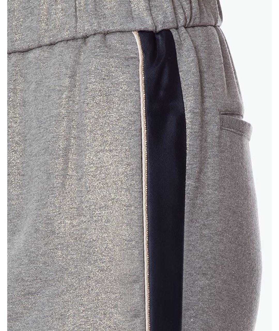 PESERICO Серые хлопковые спортивные брюки и шорты, фото 5