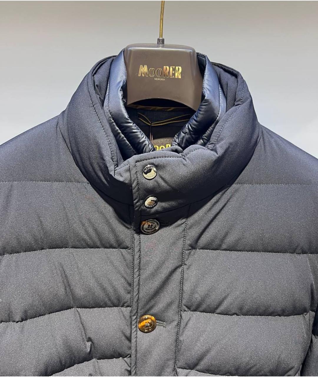 MOORER Черная полиэстеровая куртка, фото 3