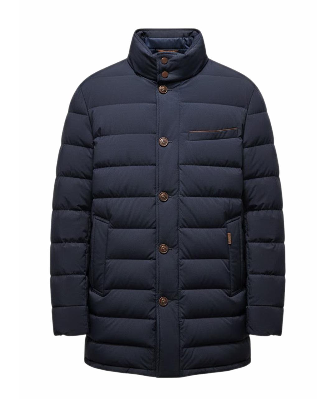 MOORER Черная полиэстеровая куртка, фото 1