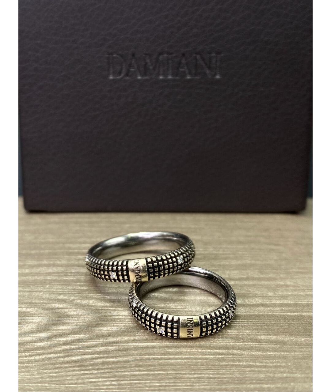 DAMIANI Серое кольцо из белого золота, фото 2