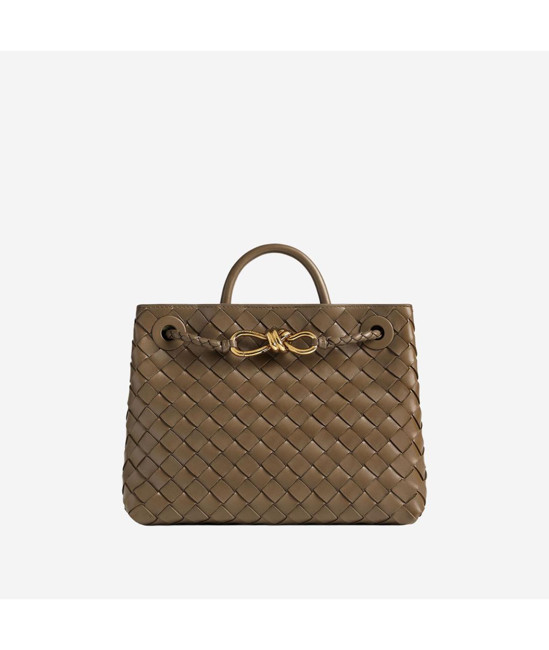 BOTTEGA VENETA Зеленая кожаная сумка тоут, фото 5