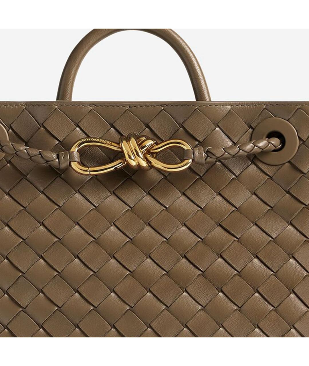 BOTTEGA VENETA Зеленая кожаная сумка тоут, фото 4