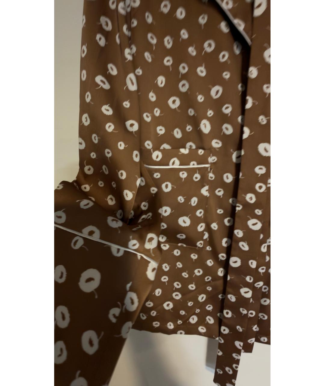 12 STOREEZ Коричневый полиэстеровый костюм с брюками, фото 4