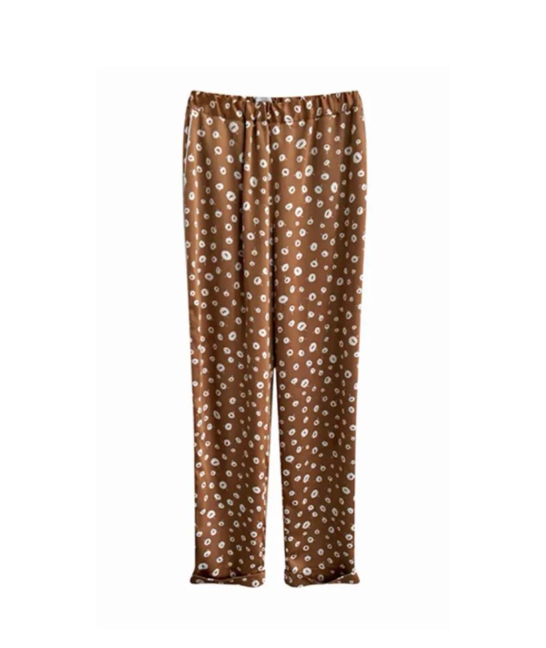 12 STOREEZ Коричневый полиэстеровый костюм с брюками, фото 2