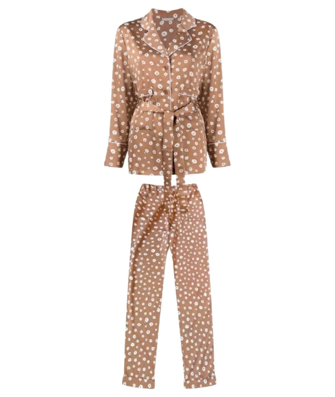 12 STOREEZ Коричневый полиэстеровый костюм с брюками, фото 1