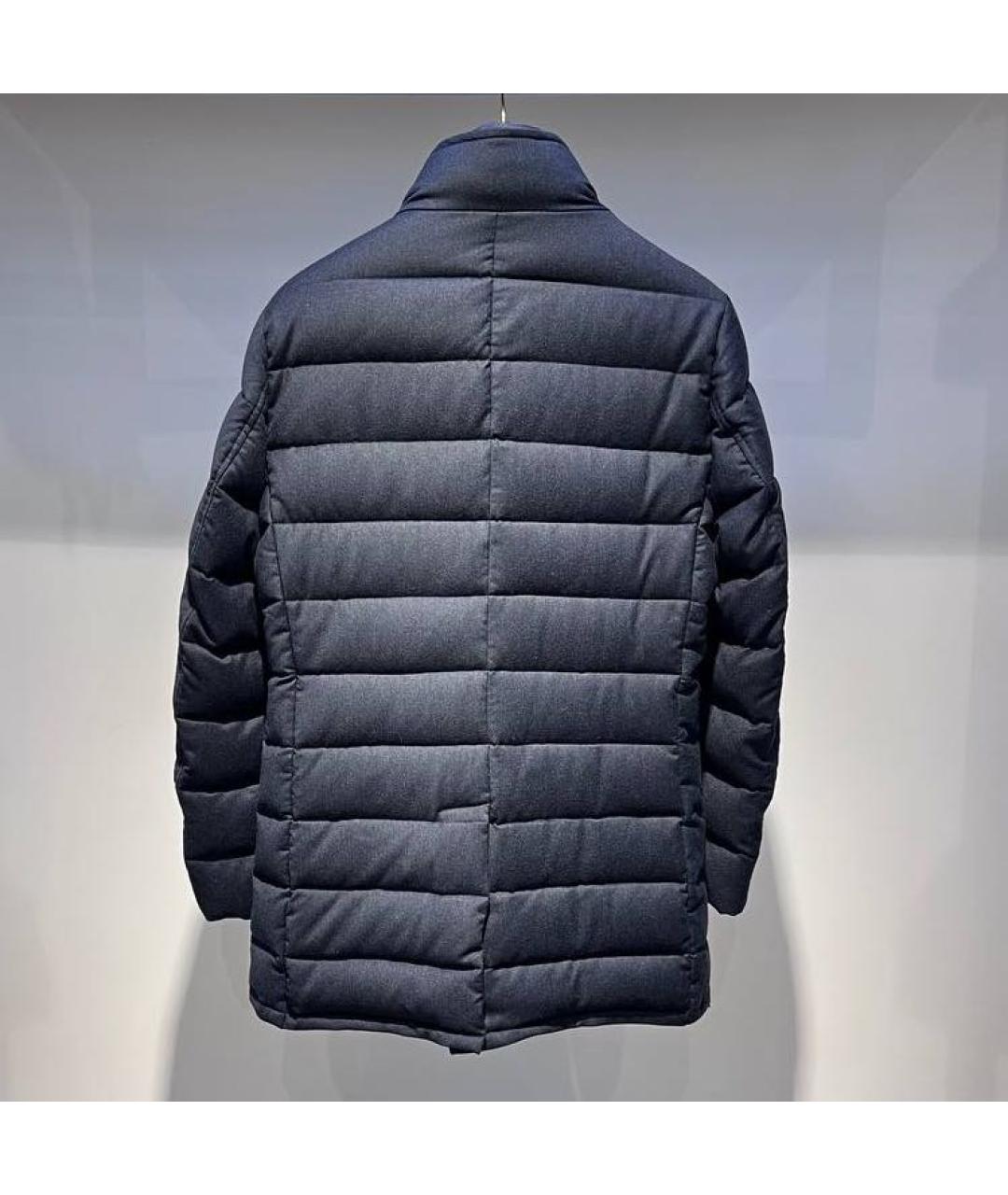 MOORER Темно-синяя полиэстеровая куртка, фото 2