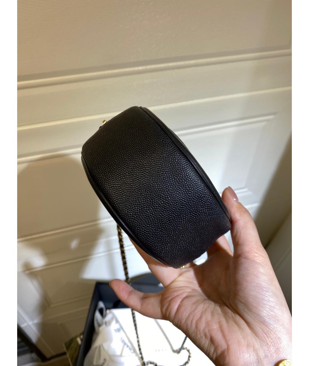 CHANEL Черная кожаная сумка через плечо, фото 5