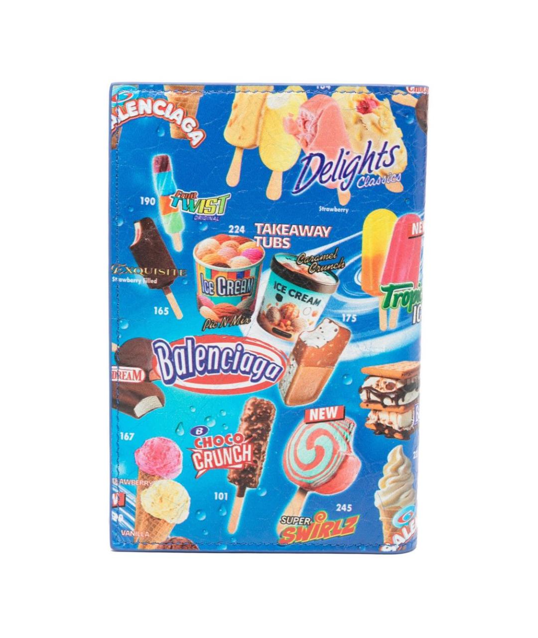 BALENCIAGA Синий кожаный кошелек, фото 2