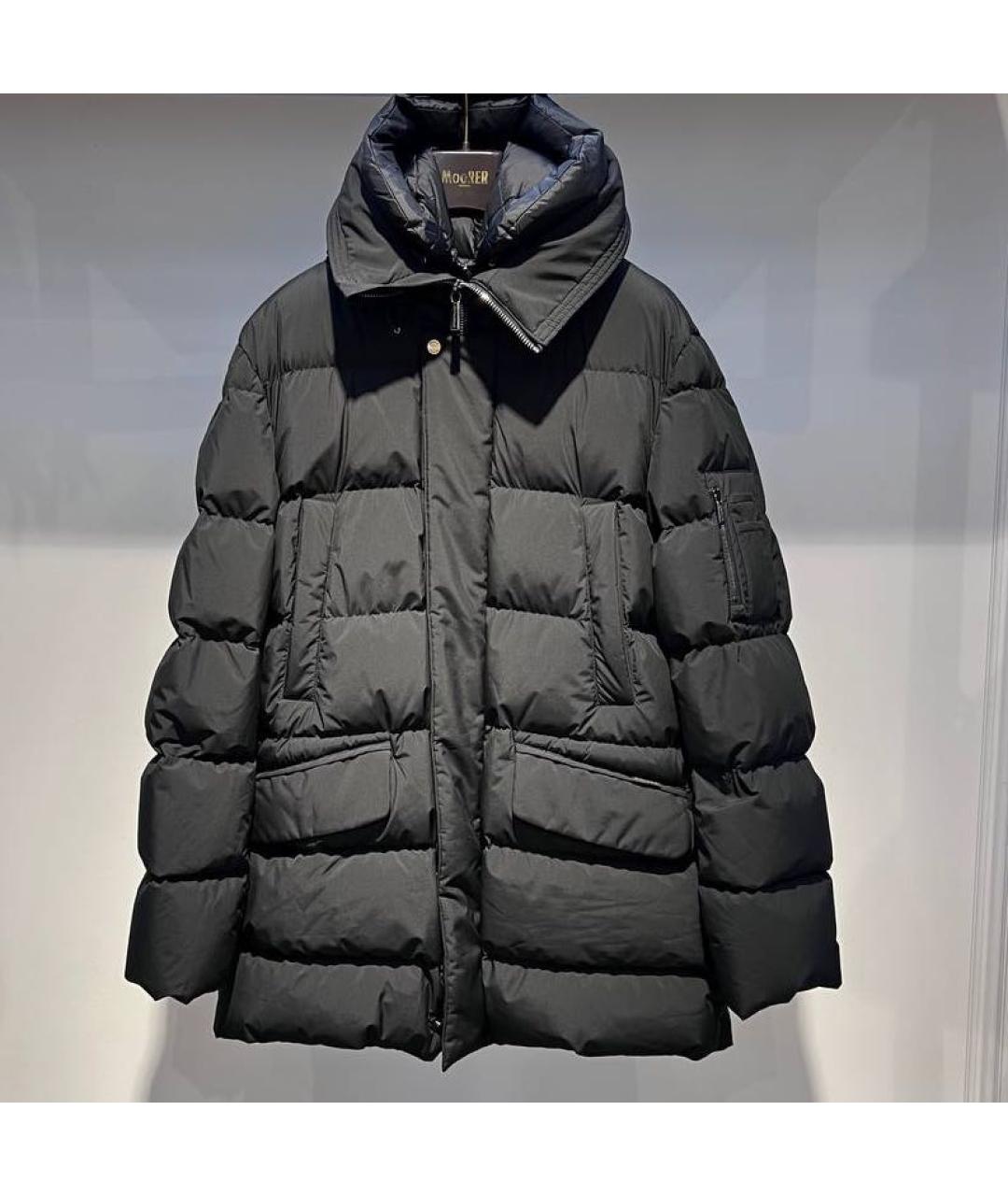 MOORER Черная полиэстеровая куртка, фото 4