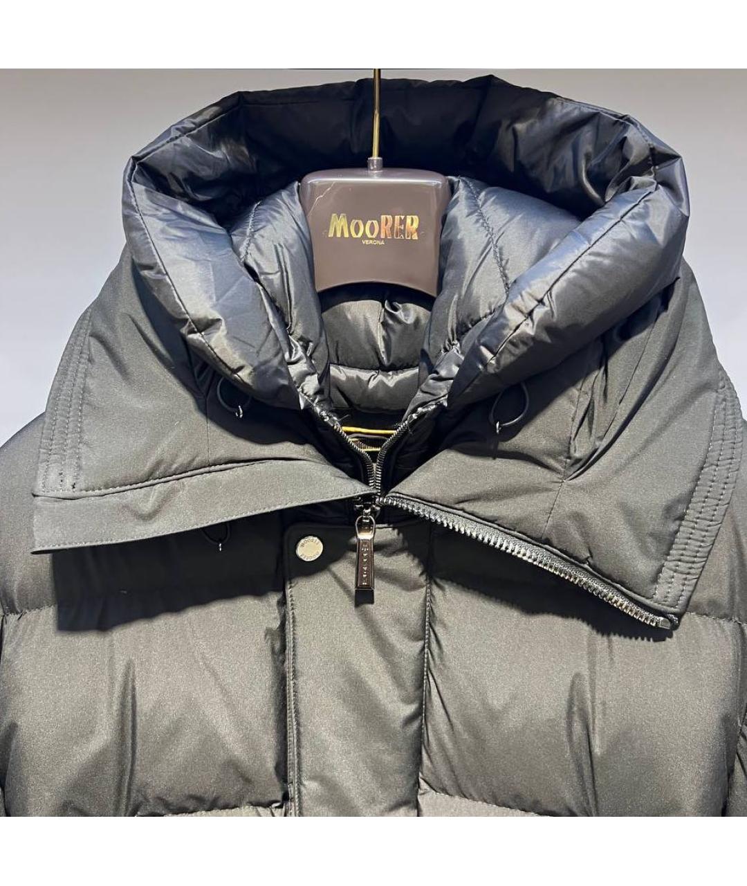 MOORER Черная полиэстеровая куртка, фото 3