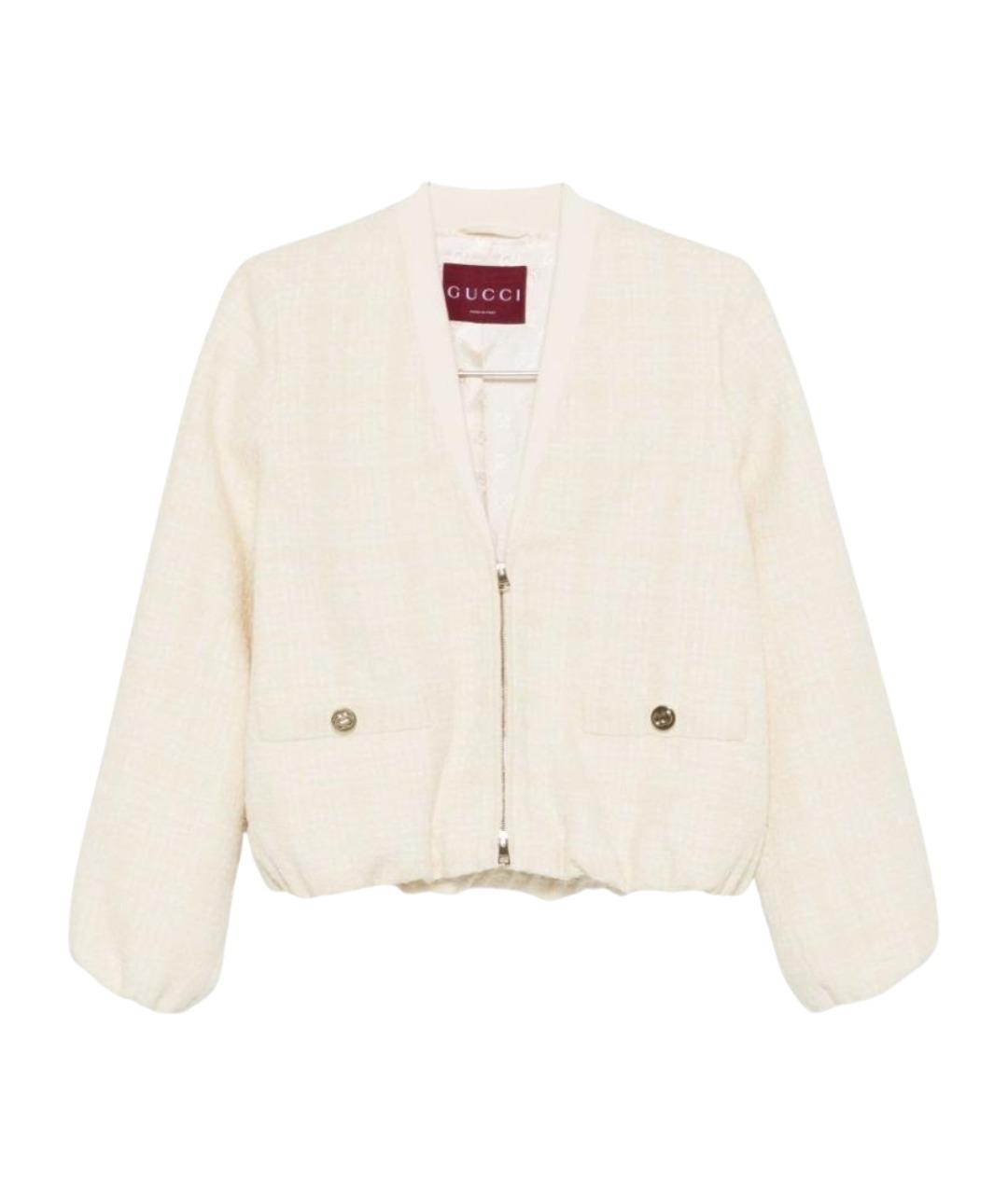 GUCCI Бежевая хлопковая куртка, фото 1