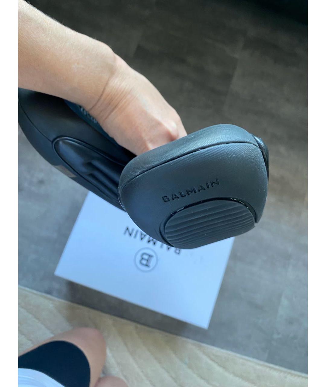 BALMAIN Черные кожаные сабо, фото 6