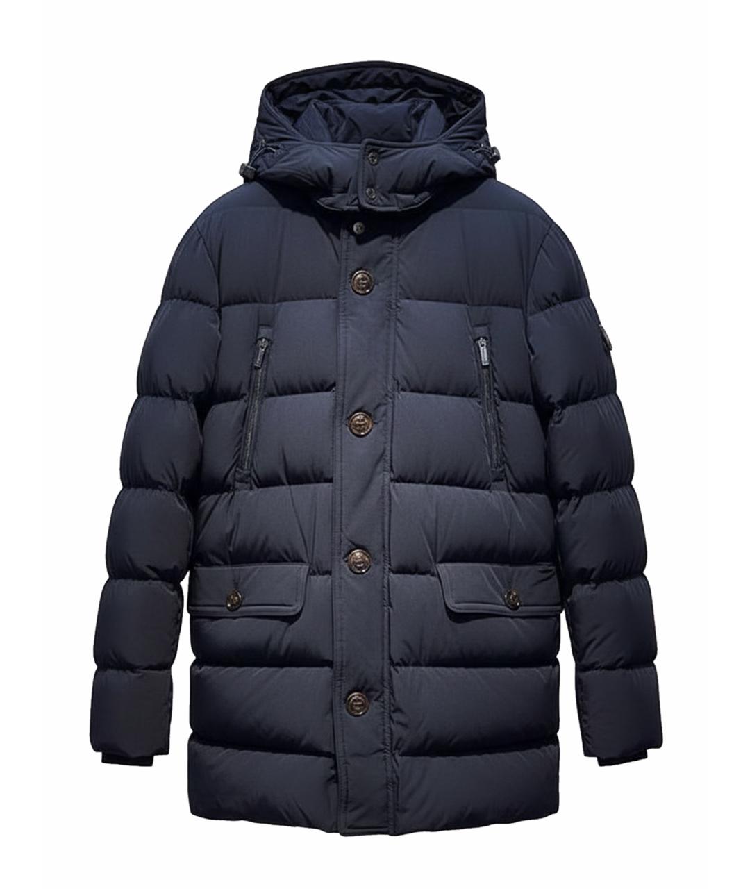 MOORER Черная полиэстеровая куртка, фото 1