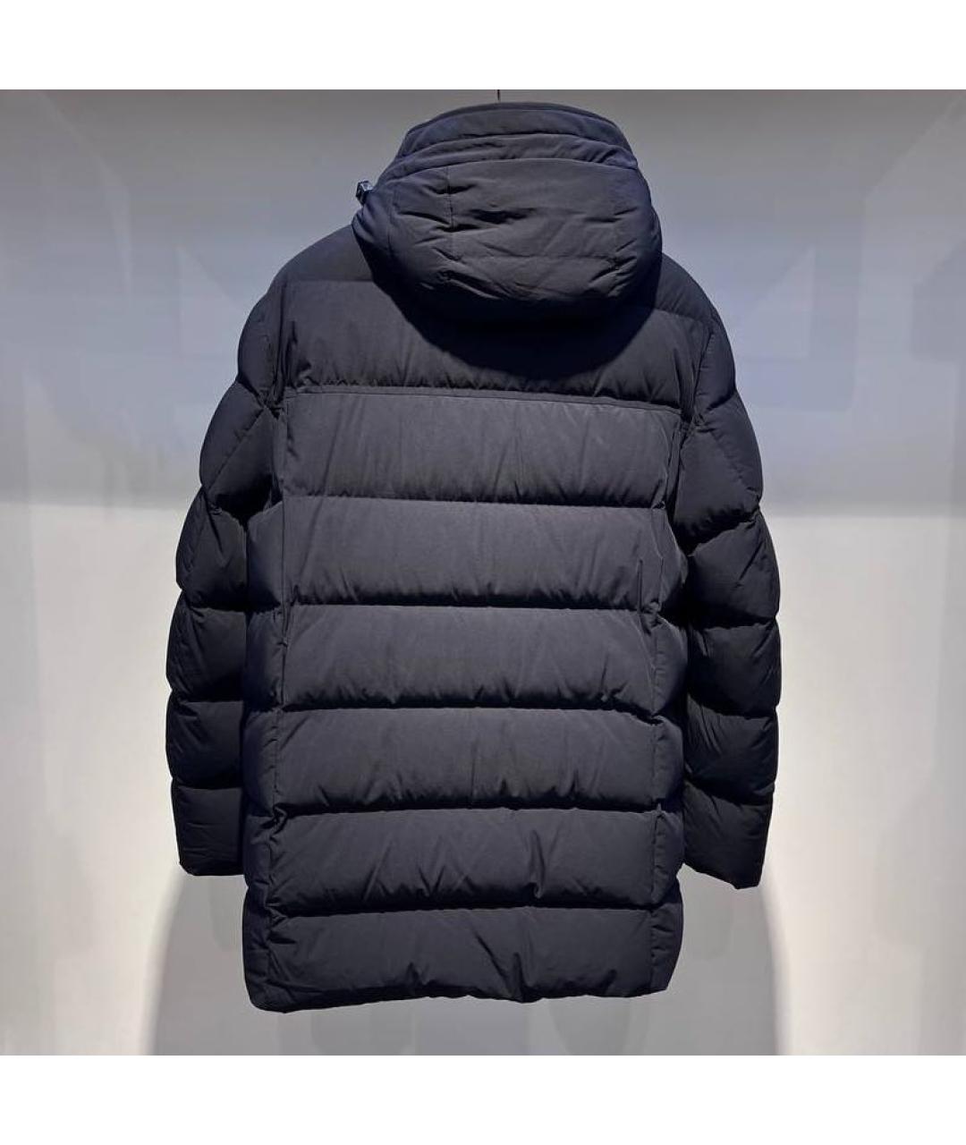 MOORER Черная полиэстеровая куртка, фото 2