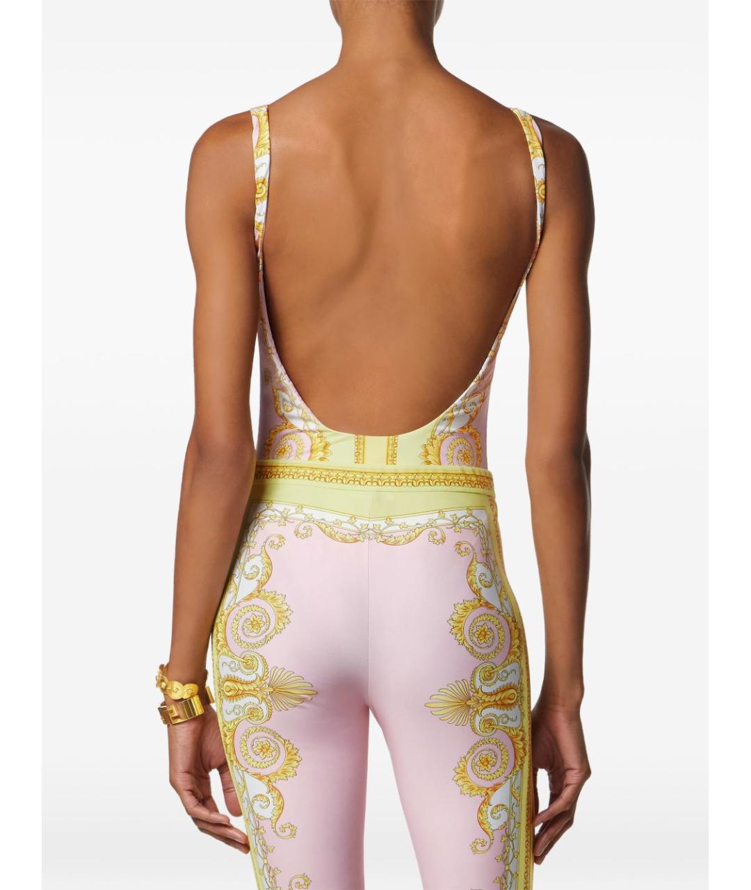 VERSACE Мульти полиэстеровый купальник, фото 4