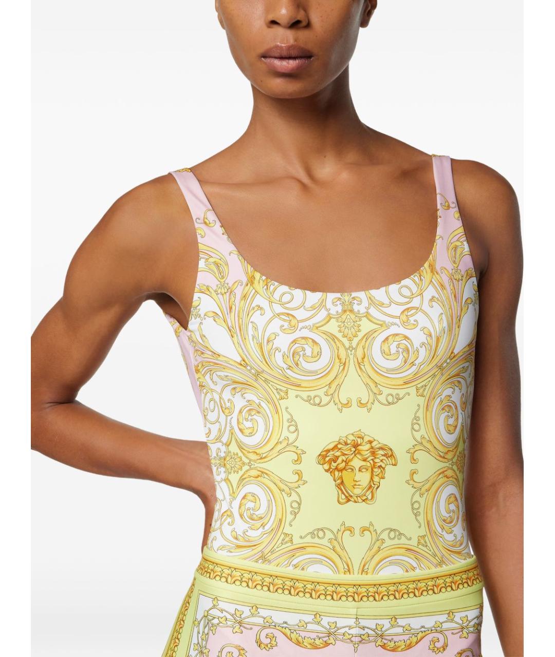 VERSACE Мульти полиэстеровый купальник, фото 3