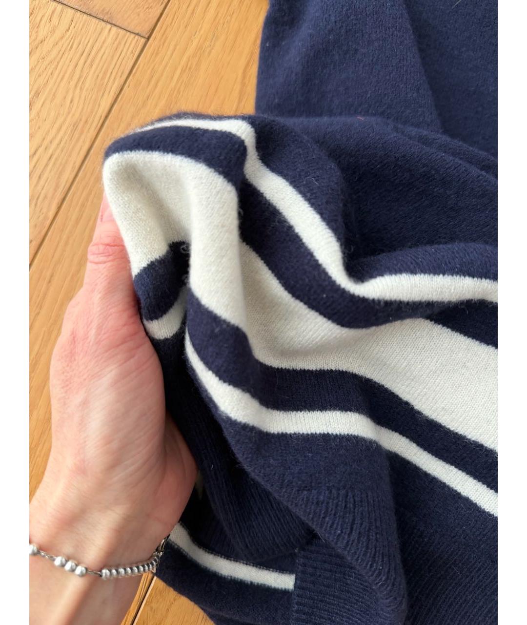 SANDRO Темно-синее шерстяное повседневное платье, фото 5