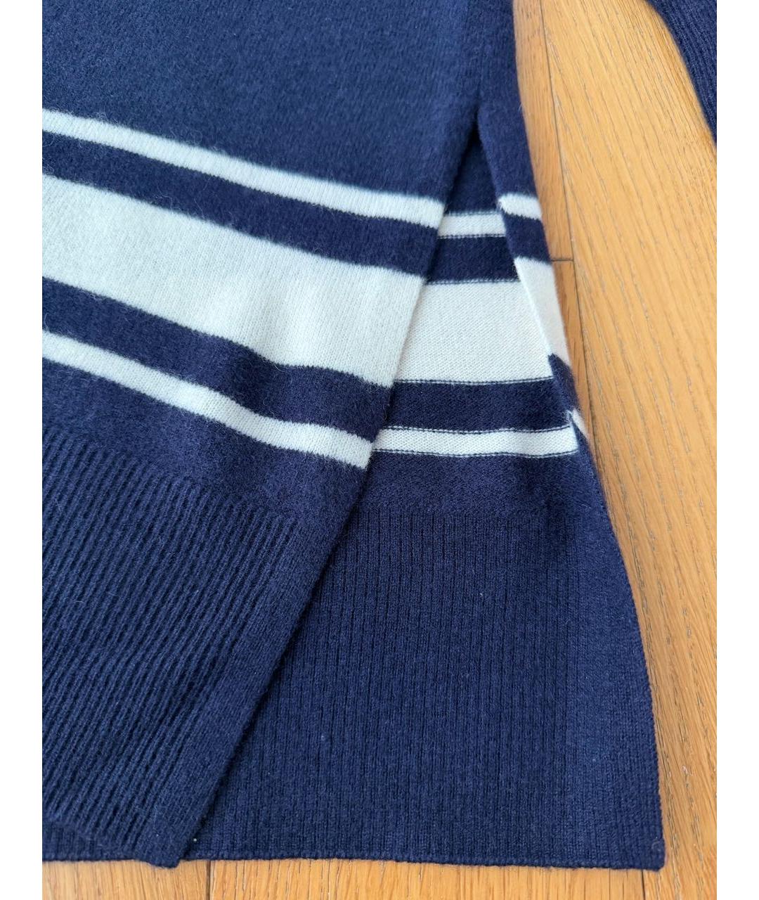 SANDRO Темно-синее шерстяное повседневное платье, фото 4