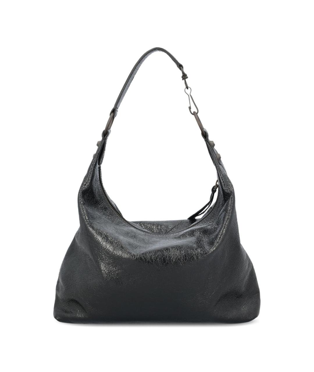 BALENCIAGA Черная кожаная сумка тоут, фото 3