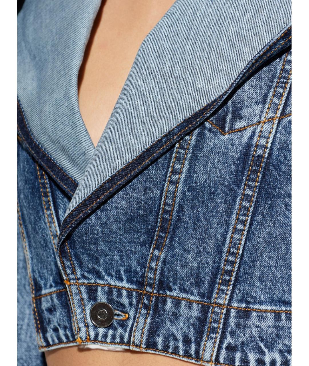 ALAIA Голубая хлопковая куртка, фото 2