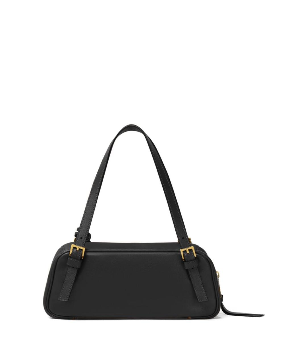 VERSACE Черная кожаная сумка через плечо, фото 4