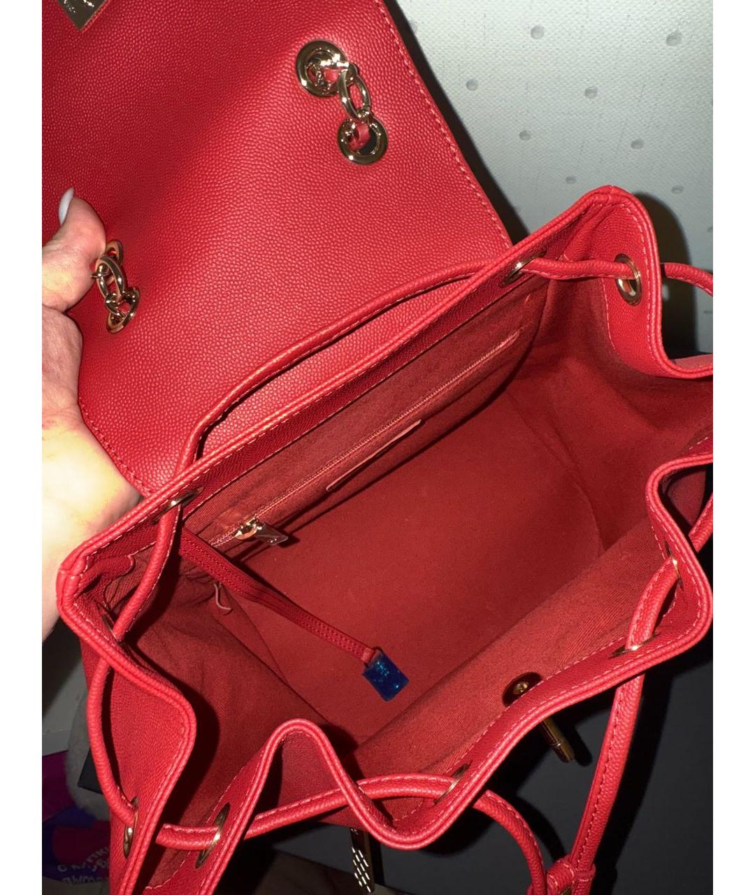 CHANEL Красный кожаный рюкзак, фото 3