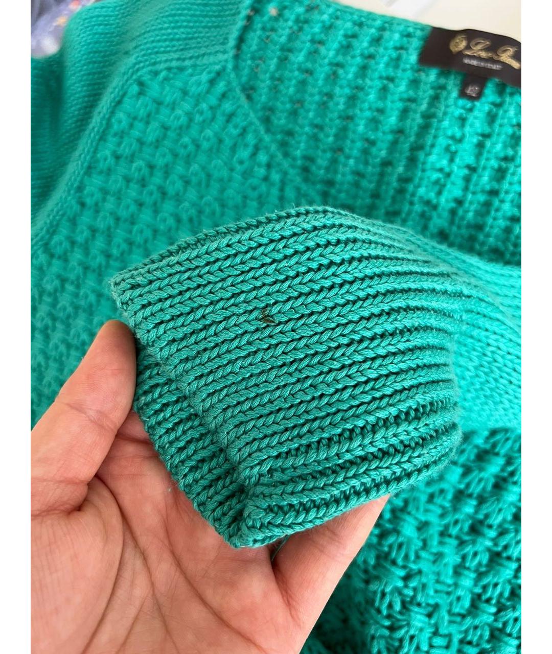 LORO PIANA Зеленый джемпер / свитер, фото 7