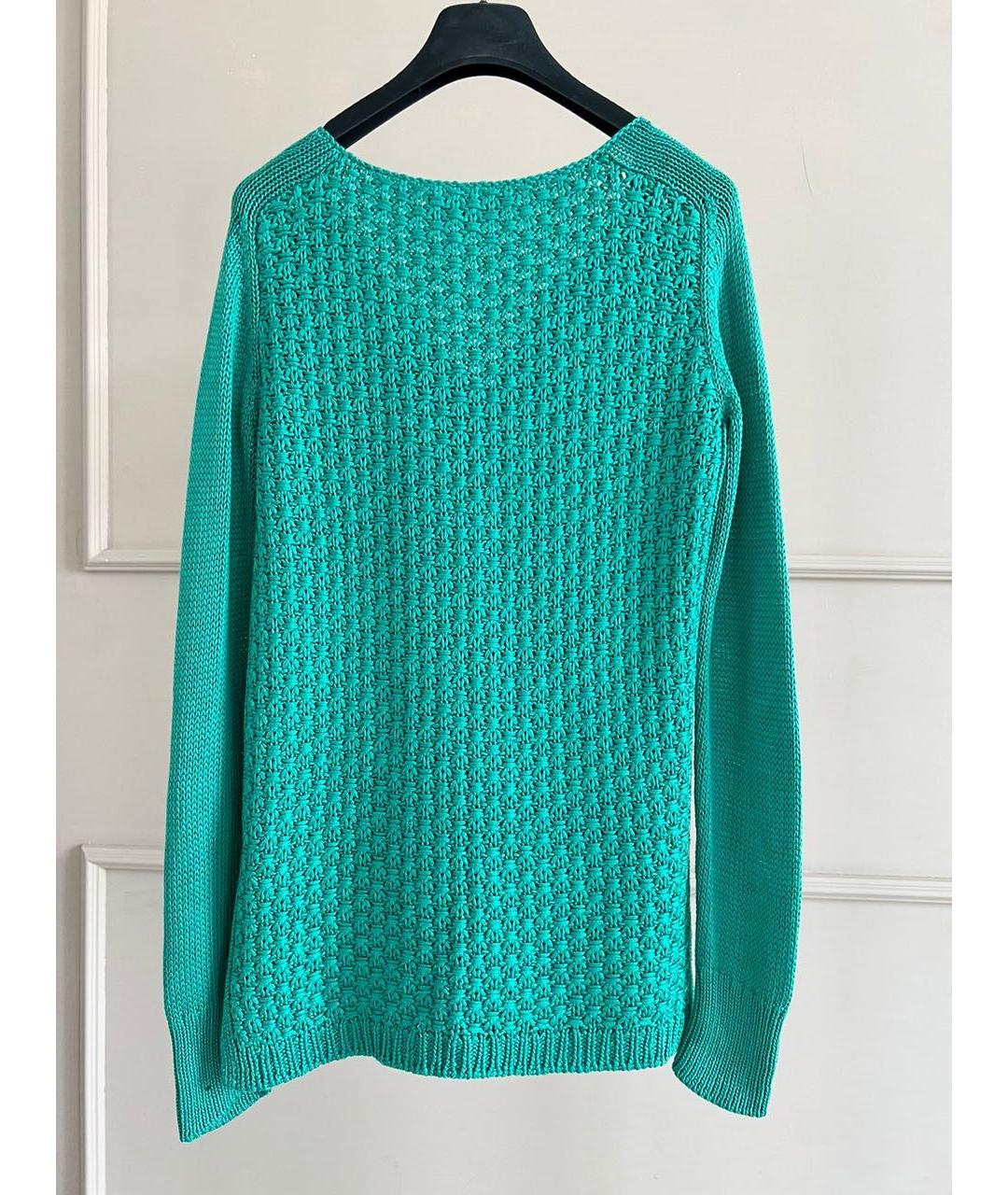 LORO PIANA Зеленый джемпер / свитер, фото 2