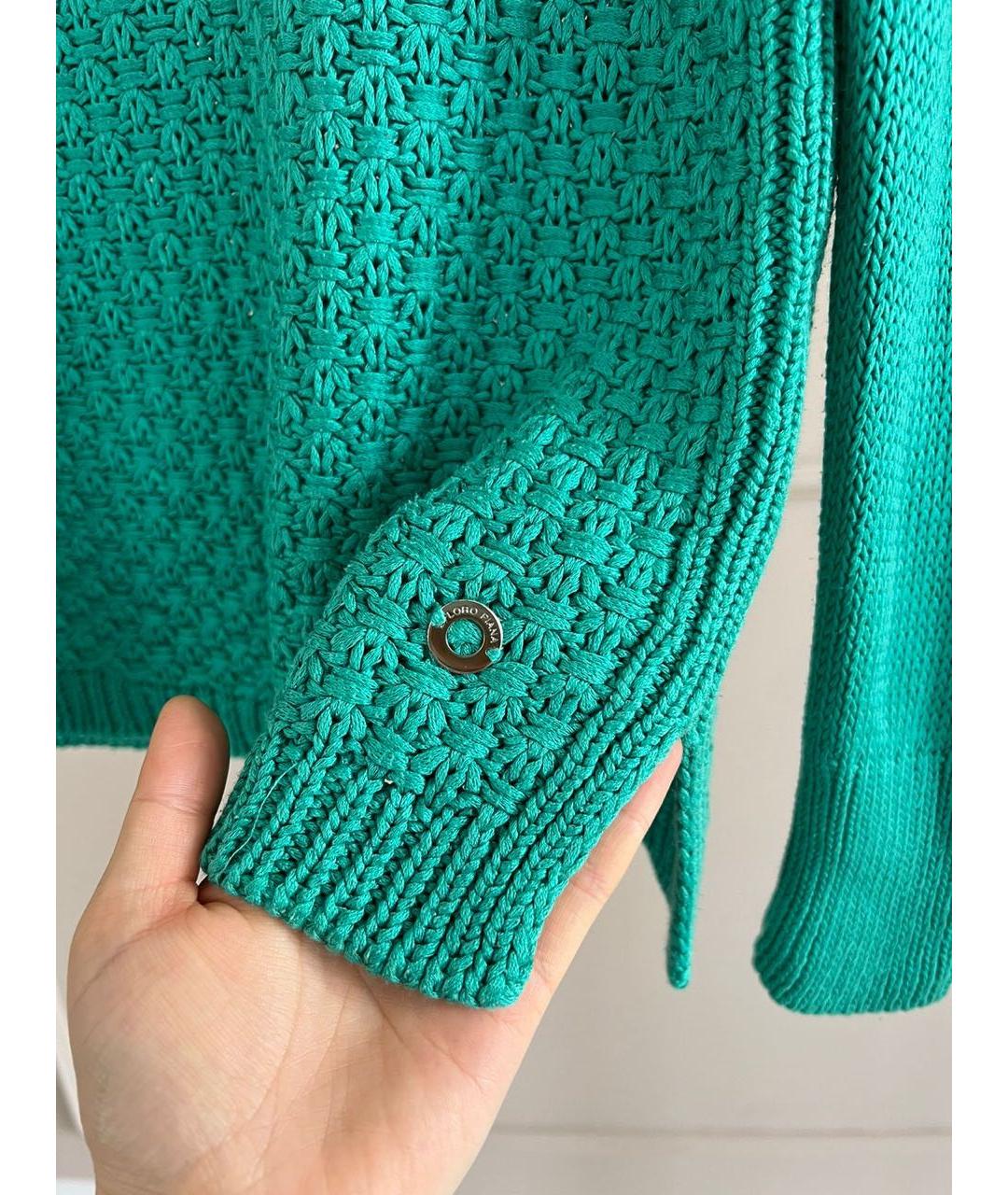 LORO PIANA Зеленый джемпер / свитер, фото 3