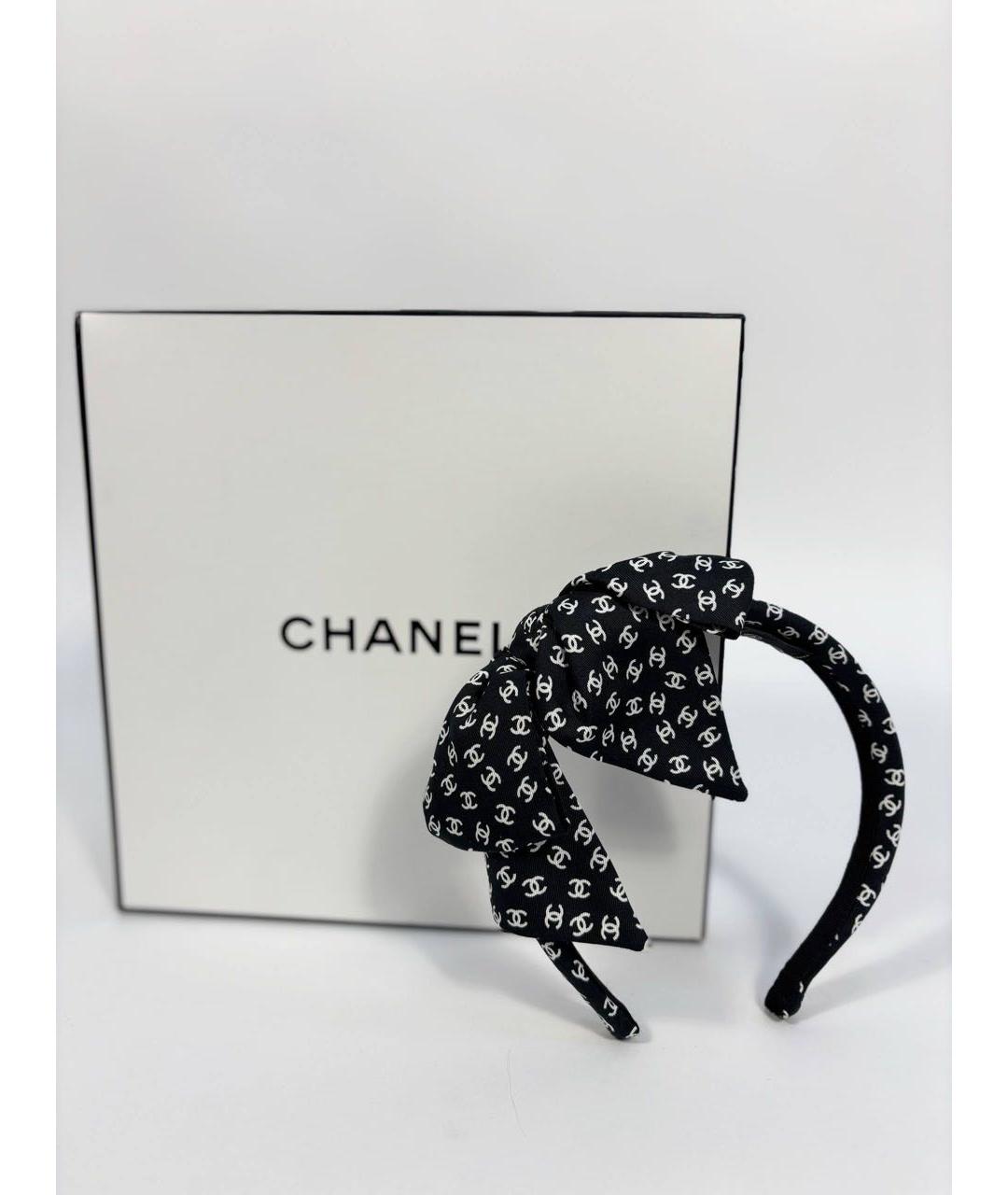 CHANEL Черный ободок, фото 7