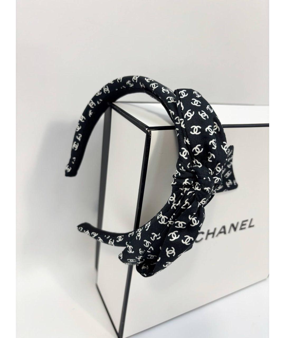 CHANEL Черный ободок, фото 8