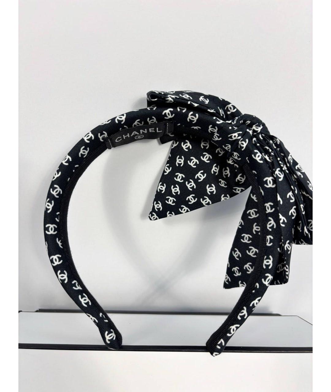 CHANEL Черный ободок, фото 9