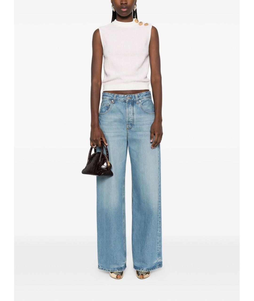 BALMAIN Розовая полиэстеровая майка, фото 2