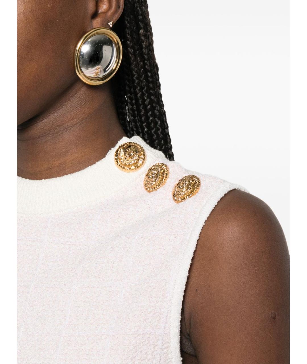 BALMAIN Розовая полиэстеровая майка, фото 5