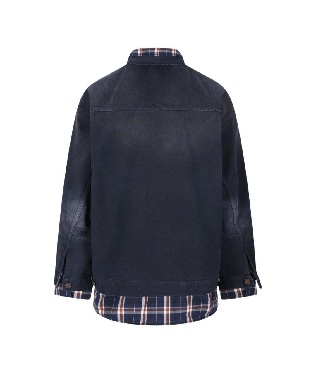 BALENCIAGA Синяя хлопковая куртка, фото 3