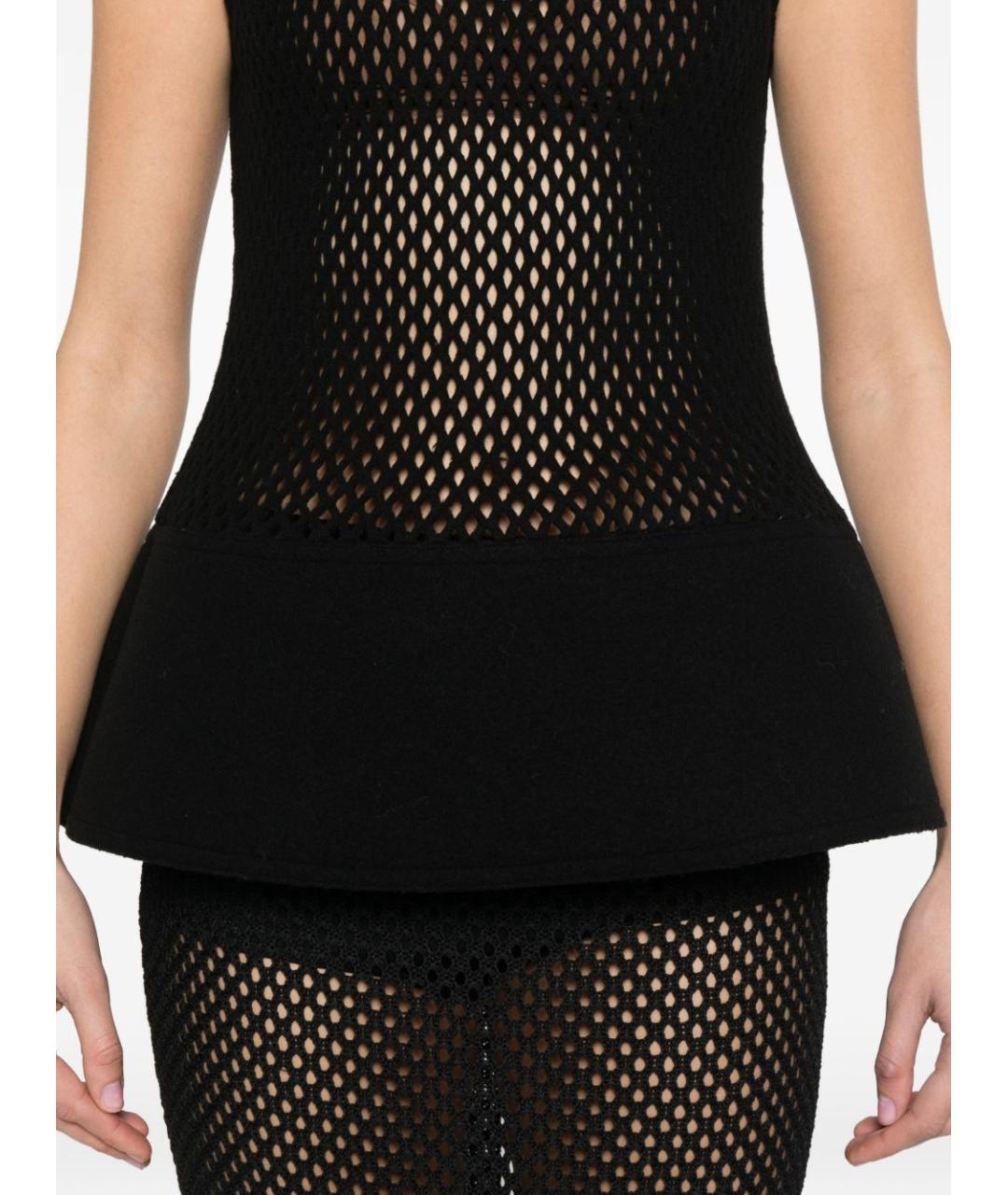 ALAIA Черная шерстяная майка, фото 3