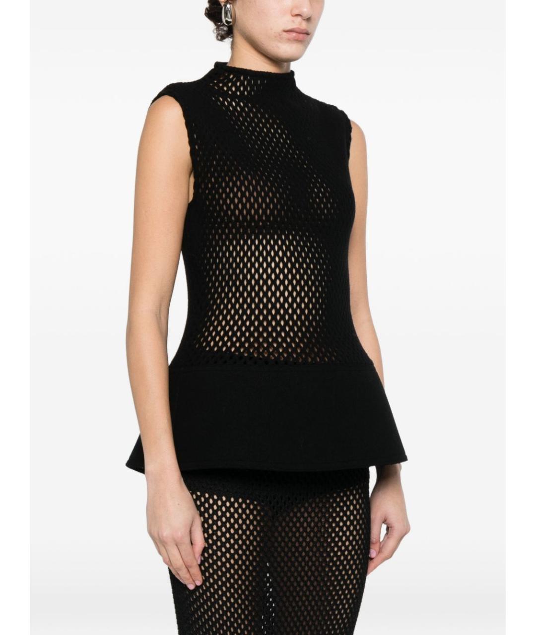 ALAIA Черная шерстяная майка, фото 2