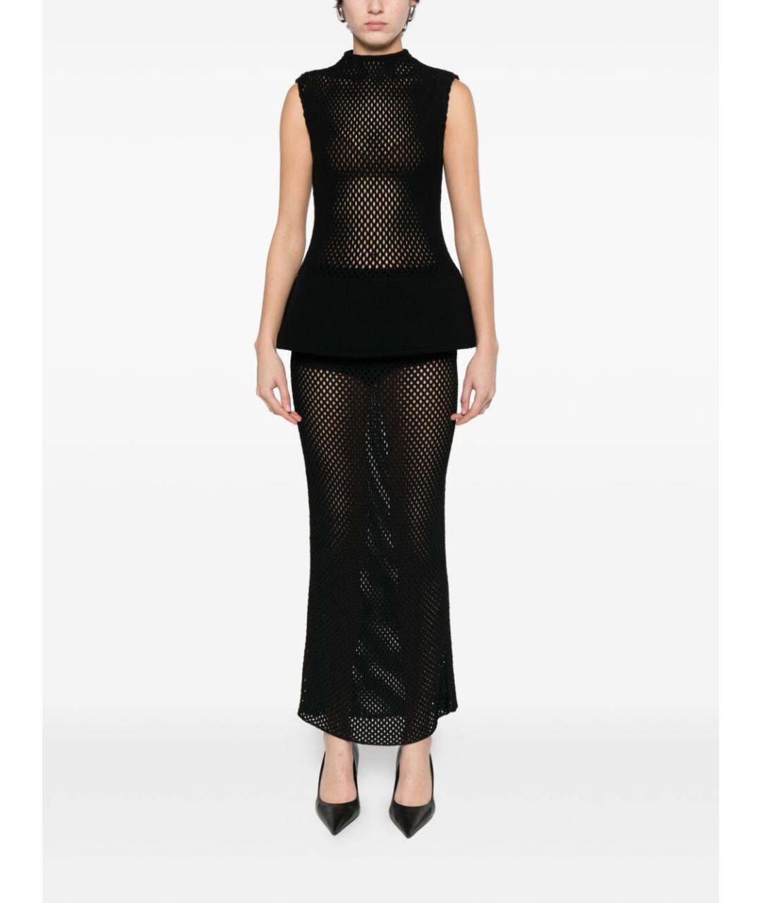 ALAIA Черная шерстяная майка, фото 4