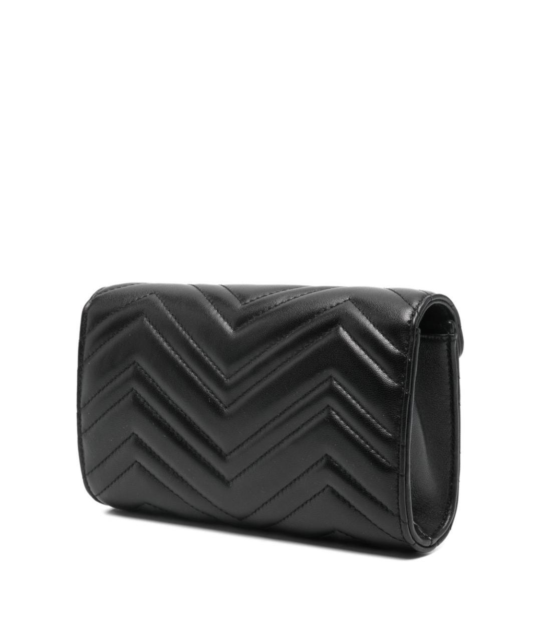 GUCCI Черная кожаная сумка через плечо, фото 3