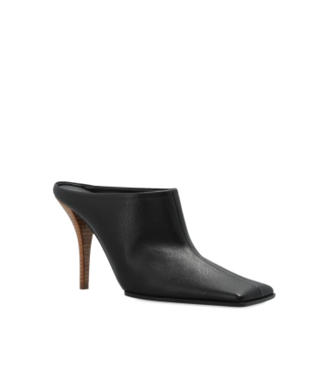 ALAIA Черные кожаные мюли, фото 4