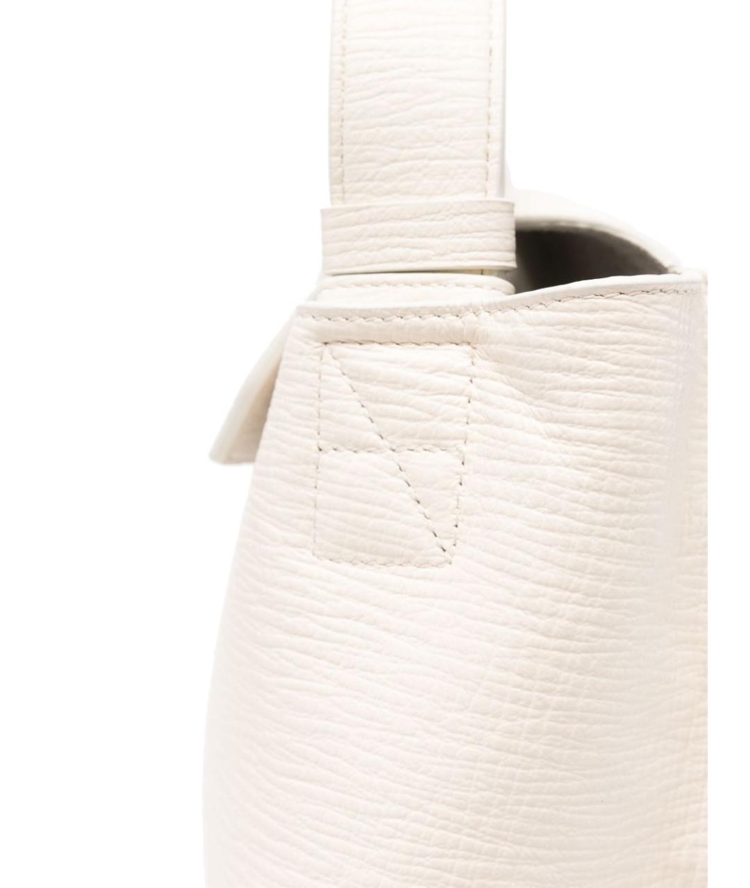 STUDIO NICHOLSON Белая кожаная сумка тоут, фото 4