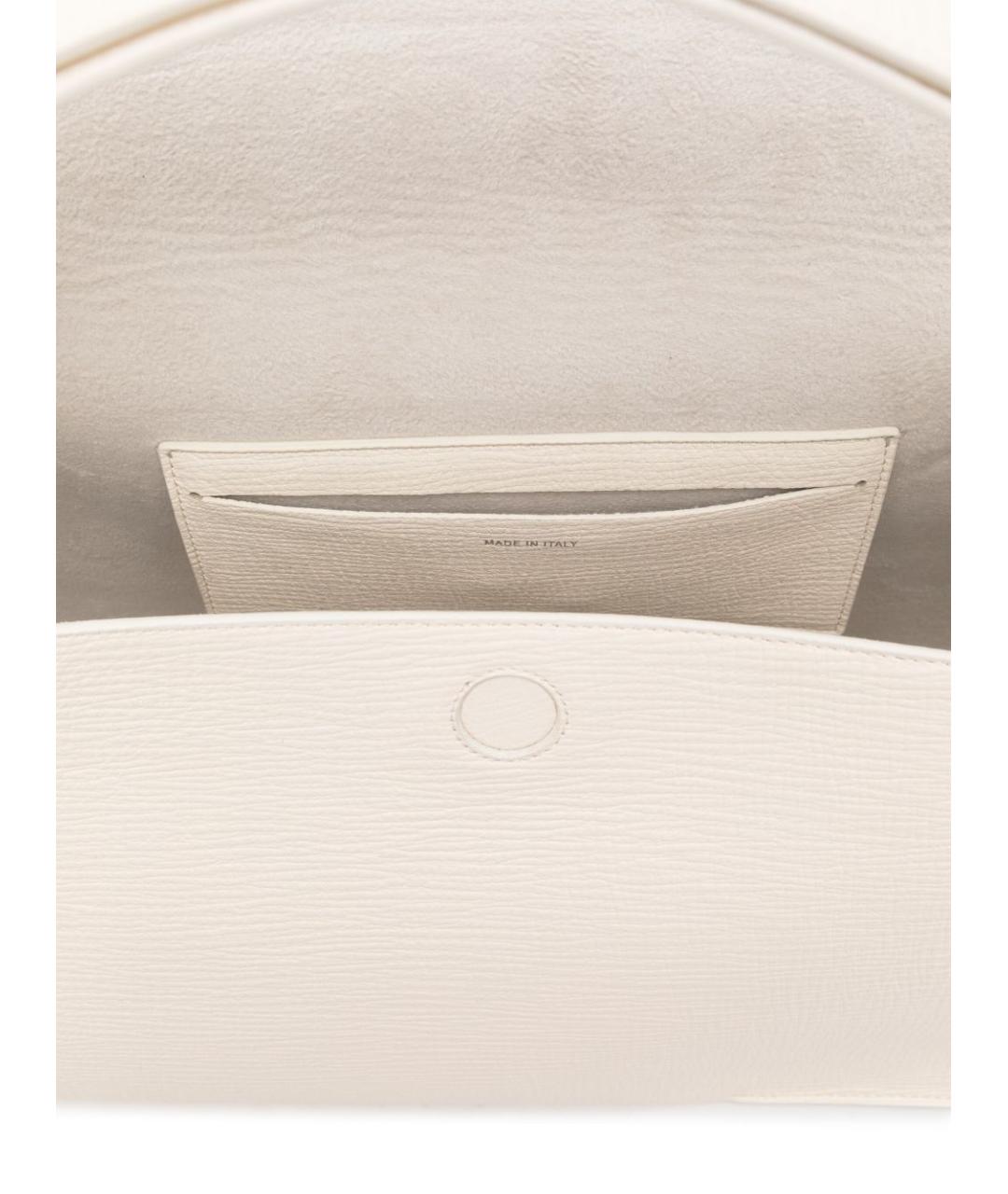 STUDIO NICHOLSON Белая кожаная сумка тоут, фото 3