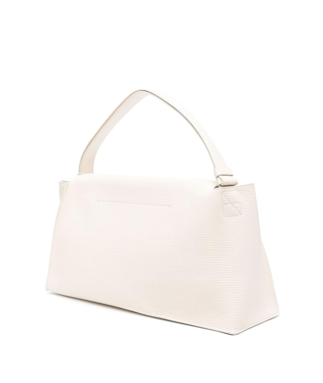 STUDIO NICHOLSON Белая кожаная сумка тоут, фото 5