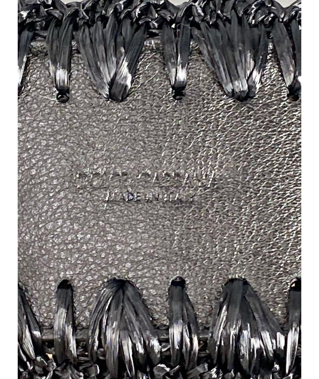 DOLCE&GABBANA Черный кожаный ремень, фото 3