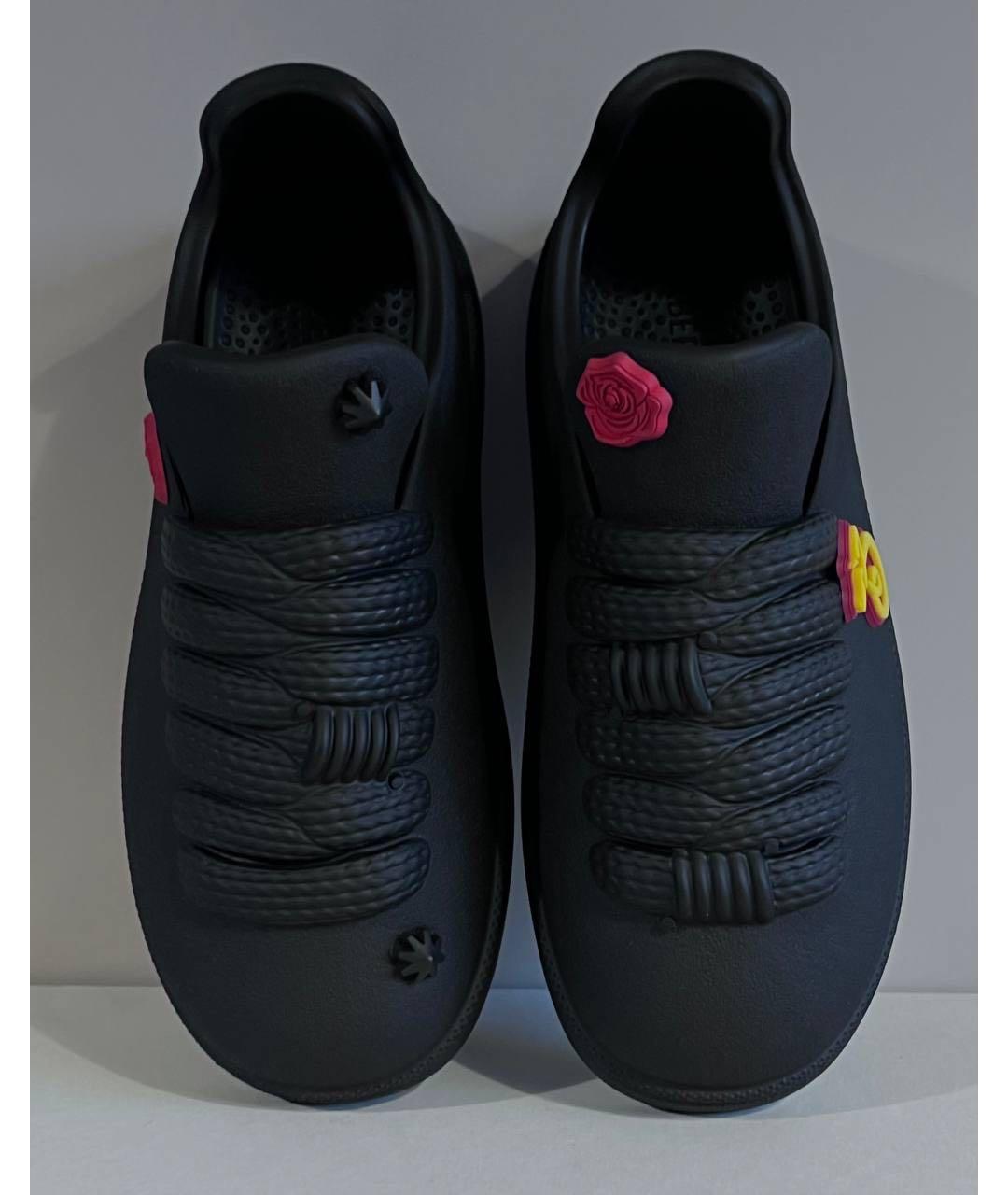 BURBERRY Черные низкие кроссовки / кеды, фото 3