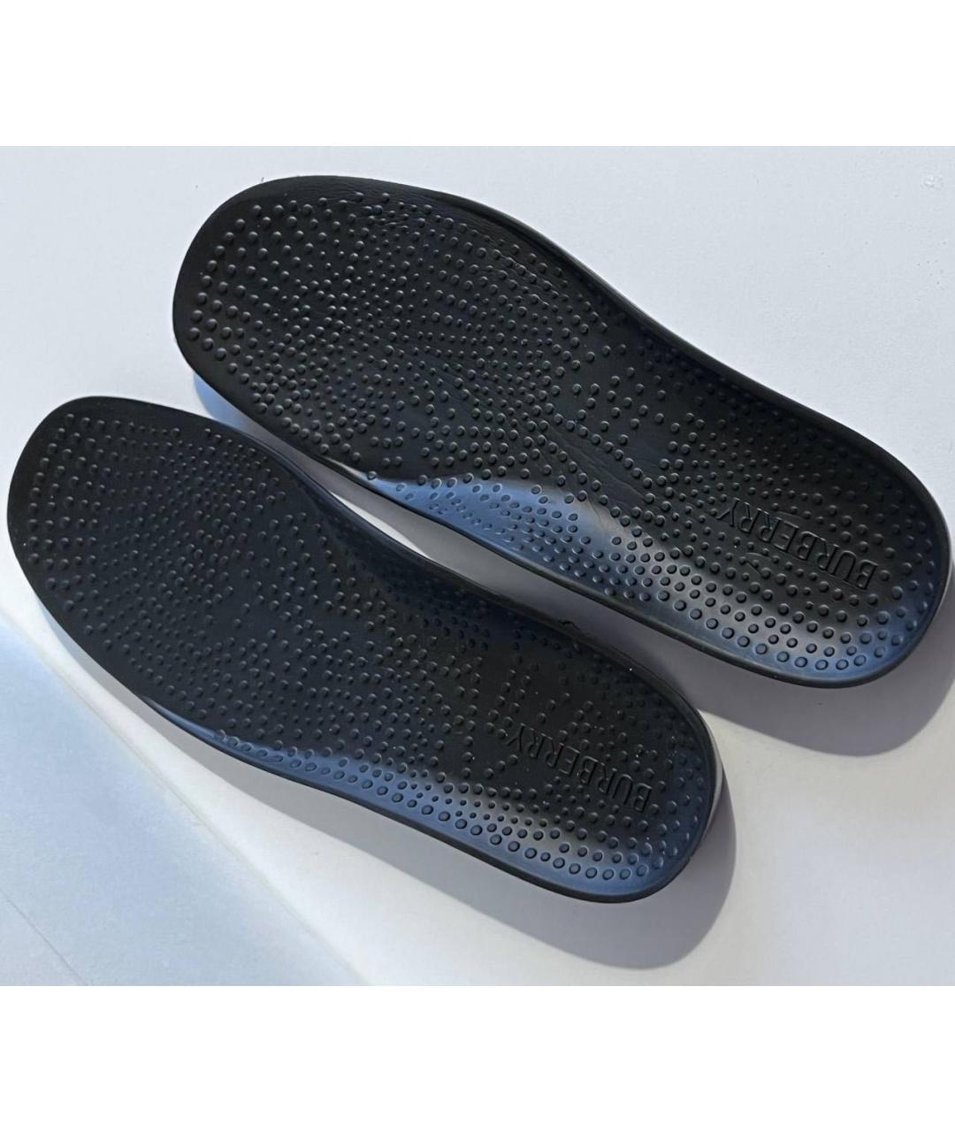 BURBERRY Черные низкие кроссовки / кеды, фото 8