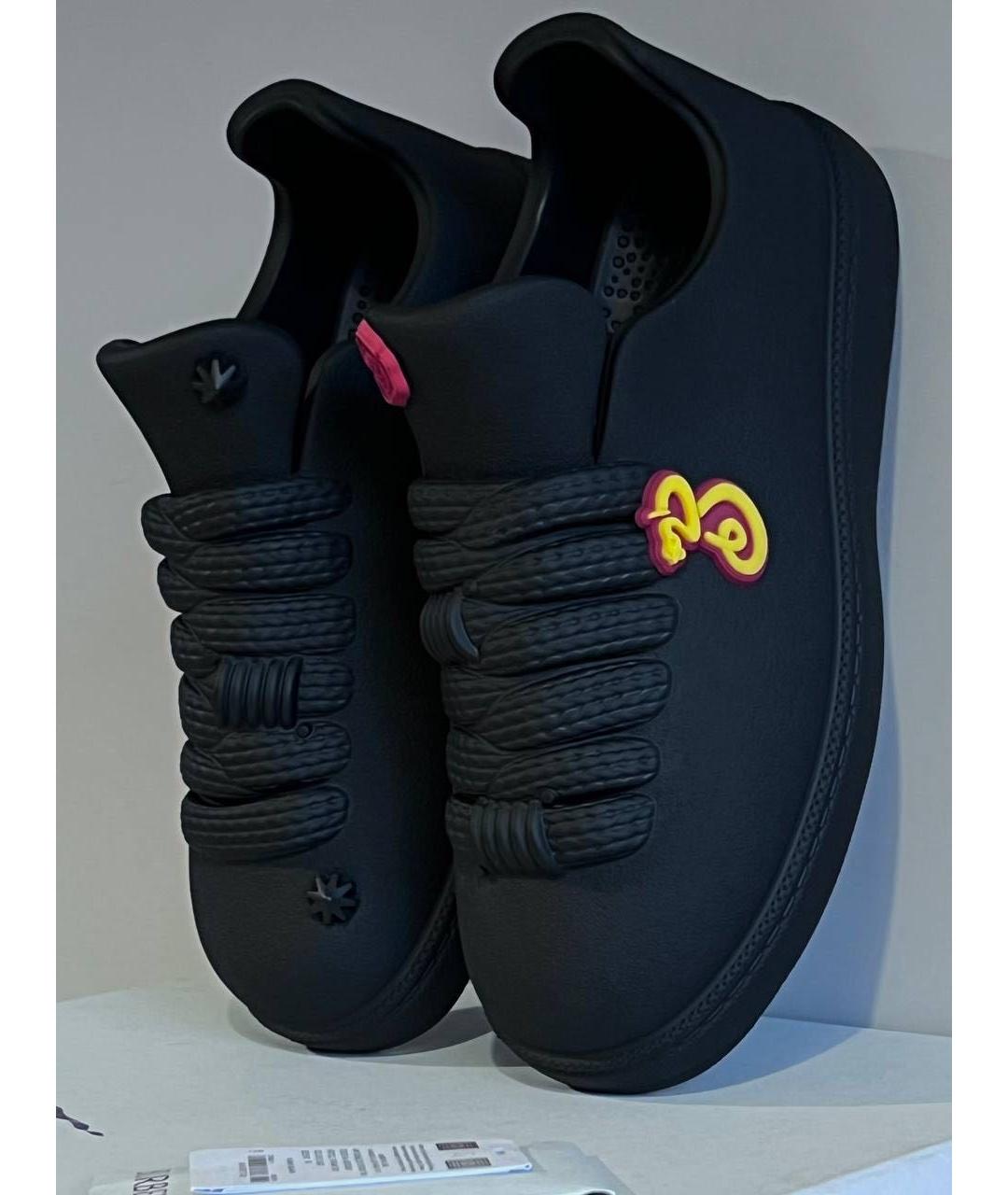 BURBERRY Черные низкие кроссовки / кеды, фото 2