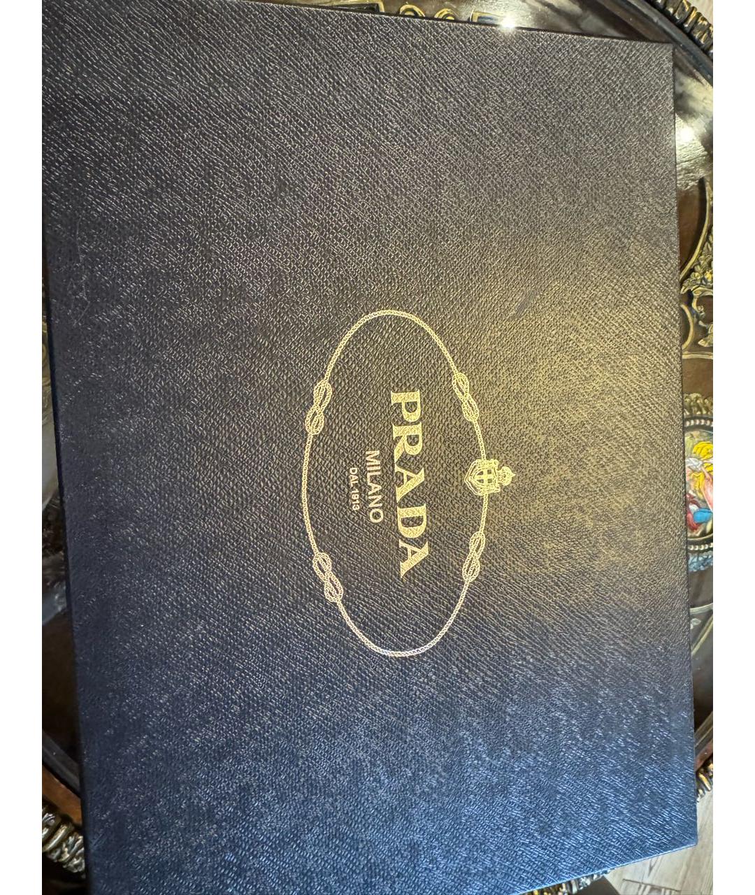 PRADA Зеленые кожаные низкие кроссовки / кеды, фото 8