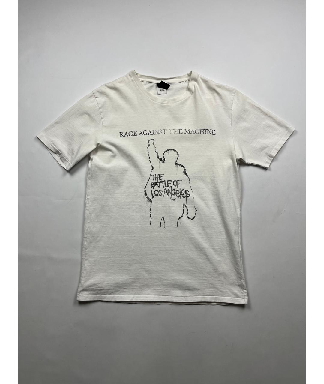 WACKO MARIA Белая хлопковая футболка, фото 6